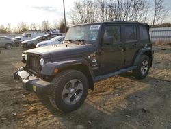 Salvage cars for sale at Windsor, NJ auction: 2017 Jeep Wrangler Unlimited Sahara