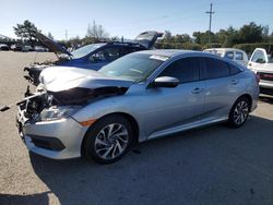 Honda Civic salvage cars for sale: 2016 Honda Civic EX