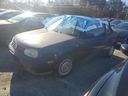 Salvage cars for sale at Fredericksburg, VA auction: 2002 Volkswagen Cabrio GLS