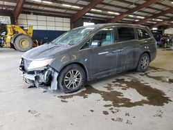 Salvage cars for sale at East Granby, CT auction: 2012 Honda Odyssey EXL