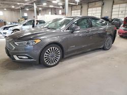 Salvage cars for sale at Blaine, MN auction: 2017 Ford Fusion Titanium HEV