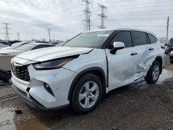 Salvage cars for sale at Elgin, IL auction: 2022 Toyota Highlander Hybrid LE