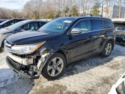 2015 Toyota Highlander Limited en venta en North Billerica, MA