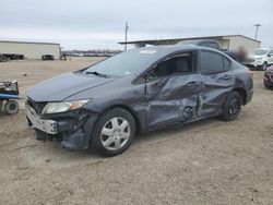 Salvage cars for sale at Temple, TX auction: 2014 Honda Civic LX