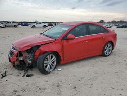 Salvage cars for sale at San Antonio, TX auction: 2015 Chevrolet Cruze LTZ