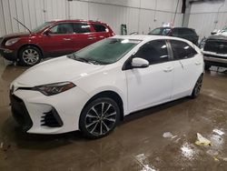 Salvage cars for sale at Franklin, WI auction: 2017 Toyota Corolla L