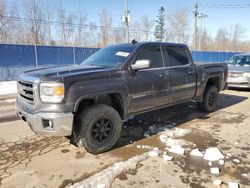 Salvage cars for sale from Copart Moncton, NB: 2015 GMC Sierra K1500 SLE