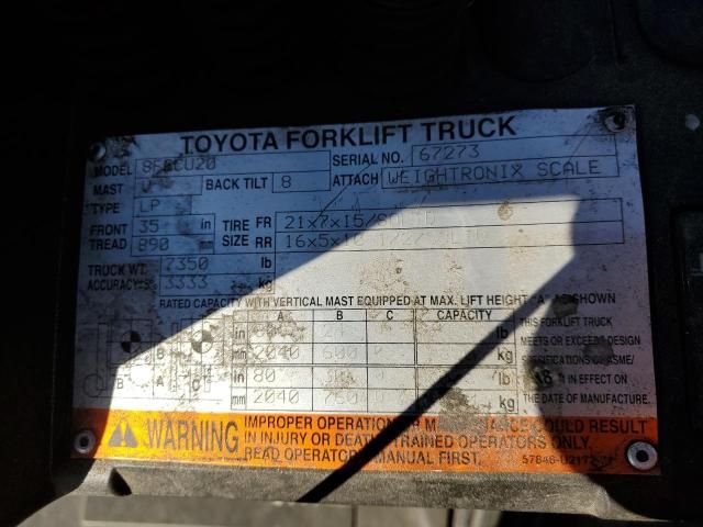 2015 Toyota Forklift