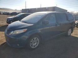 Salvage cars for sale at Colorado Springs, CO auction: 2012 Toyota Sienna XLE