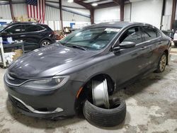 Salvage cars for sale at West Mifflin, PA auction: 2015 Chrysler 200 Limited