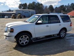 Salvage cars for sale at Mendon, MA auction: 2014 Ford Expedition Limited