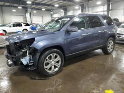 Salvage cars for sale at Ham Lake, MN auction: 2014 GMC Acadia SLT-1