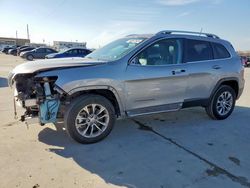 Salvage cars for sale at Grand Prairie, TX auction: 2021 Jeep Cherokee Latitude LUX