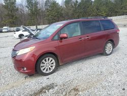 Salvage cars for sale at Gainesville, GA auction: 2011 Toyota Sienna XLE