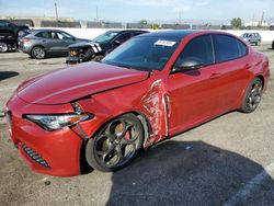 Salvage cars for sale at Van Nuys, CA auction: 2018 Alfa Romeo Giulia TI