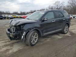 Salvage cars for sale at Ellwood City, PA auction: 2018 Ford Explorer Limited