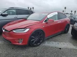 Salvage cars for sale at Van Nuys, CA auction: 2018 Tesla Model X