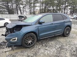 Salvage cars for sale at Windsor, NJ auction: 2016 Ford Edge Sport