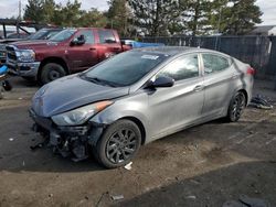 Salvage cars for sale at Denver, CO auction: 2013 Hyundai Elantra GLS