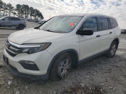 Salvage cars for sale at Loganville, GA auction: 2016 Honda Pilot LX