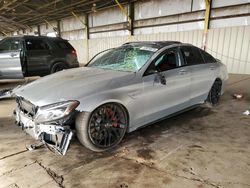 Salvage cars for sale at Phoenix, AZ auction: 2018 Mercedes-Benz C 63 AMG-S