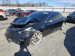 Salvage cars for sale at Spartanburg, SC auction: 2018 Tesla Model 3