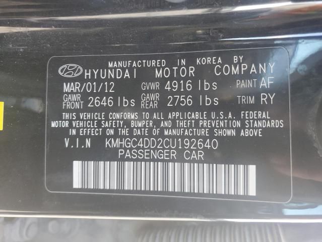 2012 Hyundai Genesis 3.8L