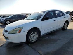 Salvage cars for sale at Grand Prairie, TX auction: 2004 Honda Accord DX