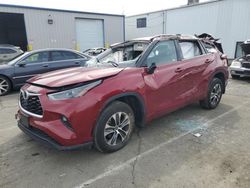 Salvage cars for sale at Vallejo, CA auction: 2022 Toyota Highlander XLE