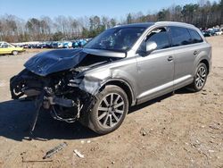 Salvage cars for sale at Charles City, VA auction: 2017 Audi Q7 Prestige