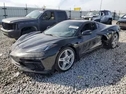 Chevrolet Corvette salvage cars for sale: 2022 Chevrolet Corvette Stingray 2LT