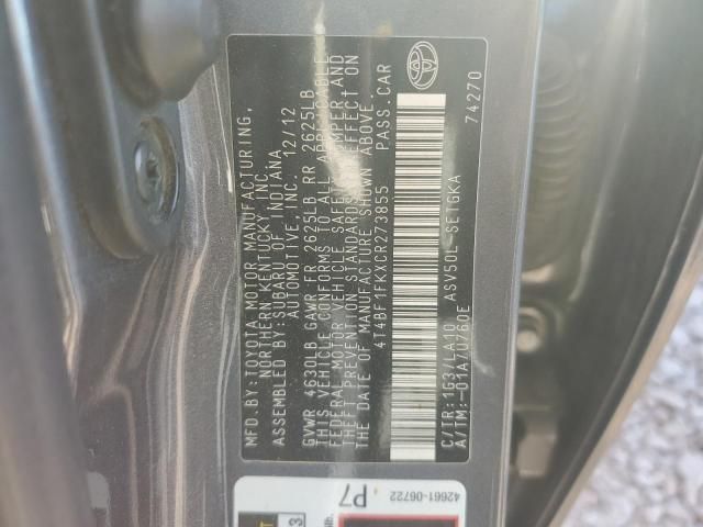 2012 Toyota Camry Base