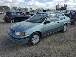 Toyota salvage cars for sale: 1993 Toyota Tercel DX