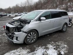 Salvage cars for sale at Marlboro, NY auction: 2018 KIA Sedona EX