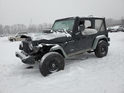 Salvage cars for sale at New Britain, CT auction: 2002 Jeep Wrangler / TJ X