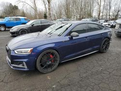 Salvage cars for sale at Portland, OR auction: 2018 Audi S5 Prestige