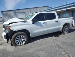 Salvage cars for sale at Tulsa, OK auction: 2022 Chevrolet Silverado LTD K1500 Custom