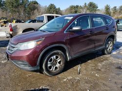 Salvage cars for sale at Mendon, MA auction: 2014 Honda CR-V LX