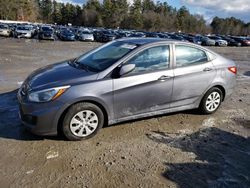 Salvage cars for sale at Mendon, MA auction: 2015 Hyundai Accent GLS