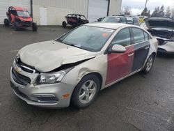 Salvage cars for sale at Woodburn, OR auction: 2016 Chevrolet Cruze Limited LT