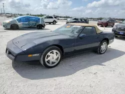 Salvage cars for sale at Arcadia, FL auction: 1988 Chevrolet Corvette