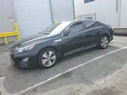 Salvage cars for sale at Vallejo, CA auction: 2015 KIA Optima Hybrid