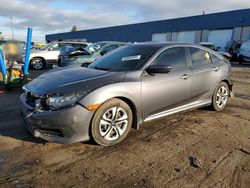 Salvage cars for sale at Woodhaven, MI auction: 2018 Honda Civic LX