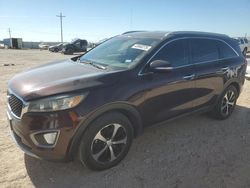 Salvage cars for sale at Andrews, TX auction: 2016 KIA Sorento EX