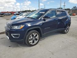 Salvage cars for sale at Homestead, FL auction: 2021 Jeep Compass Limited