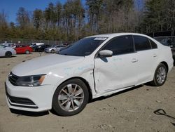 Salvage cars for sale at Waldorf, MD auction: 2015 Volkswagen Jetta TDI