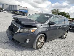 KIA Sedona ex Vehiculos salvage en venta: 2015 KIA Sedona EX