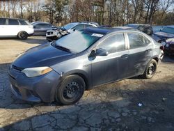 Salvage cars for sale at Austell, GA auction: 2015 Toyota Corolla L