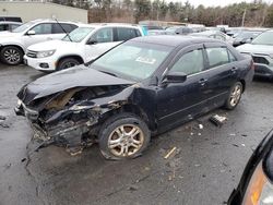 Salvage cars for sale at Exeter, RI auction: 2006 Honda Accord EX