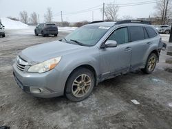 Salvage cars for sale from Copart Montreal Est, QC: 2010 Subaru Outback 2.5I Premium